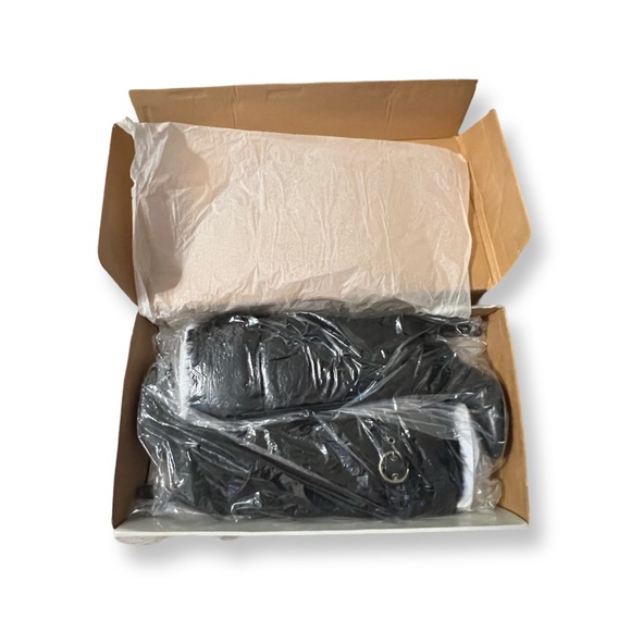 Frye Ava Rabbit Fur Leather Heeled Boot in Black - Picture 4 of 6